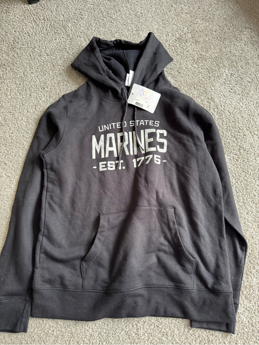 Gear For Sports Black United States Marines Pullover Hoodie